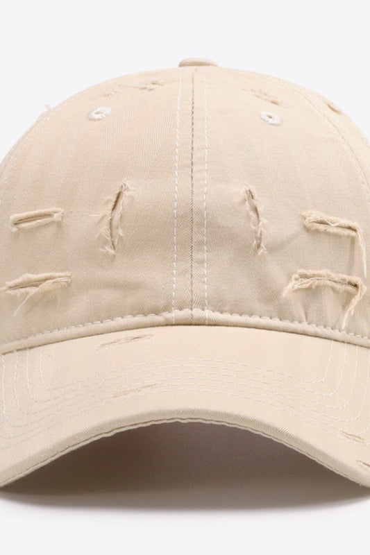 Distressed Adjustable Baseball Cap - Enchanting Top