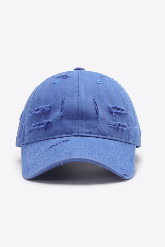 Distressed Adjustable Baseball Cap - Enchanting Top