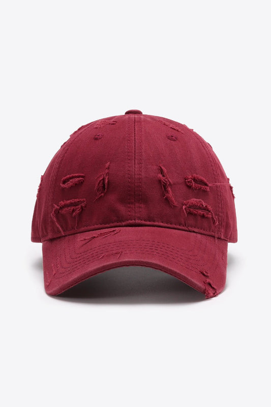 Distressed Adjustable Baseball Cap - Enchanting Top