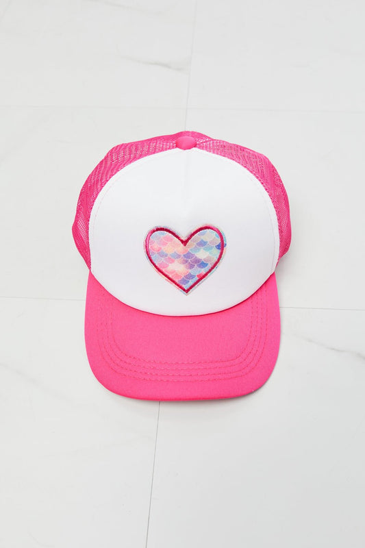 Fame Falling For You Trucker Hat in Pink - Enchanting Top