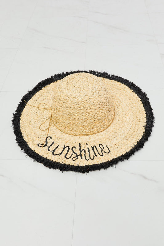 Fame Sunshine Straw Fringe Hat - Enchanting Top