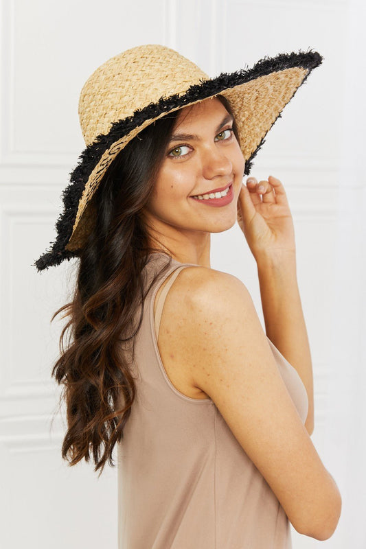 Fame Sunshine Straw Fringe Hat - Enchanting Top