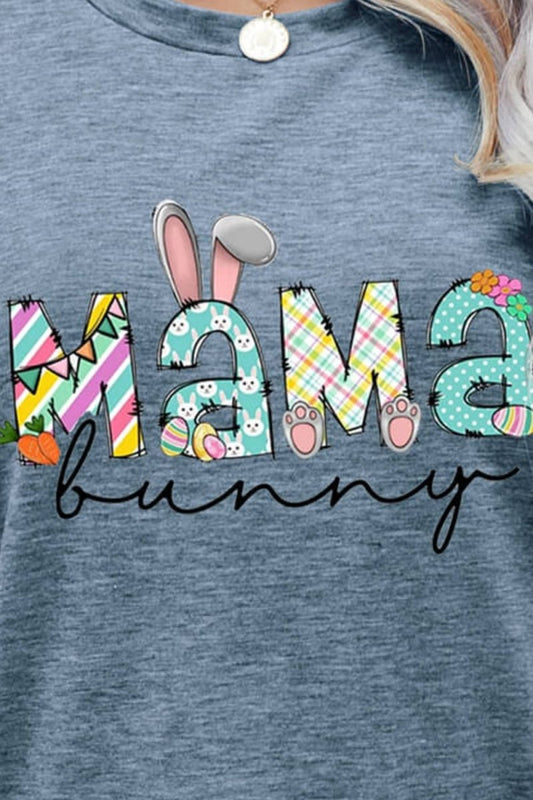 MAMA BUNNY Easter Graphic Tee - Enchanting Top