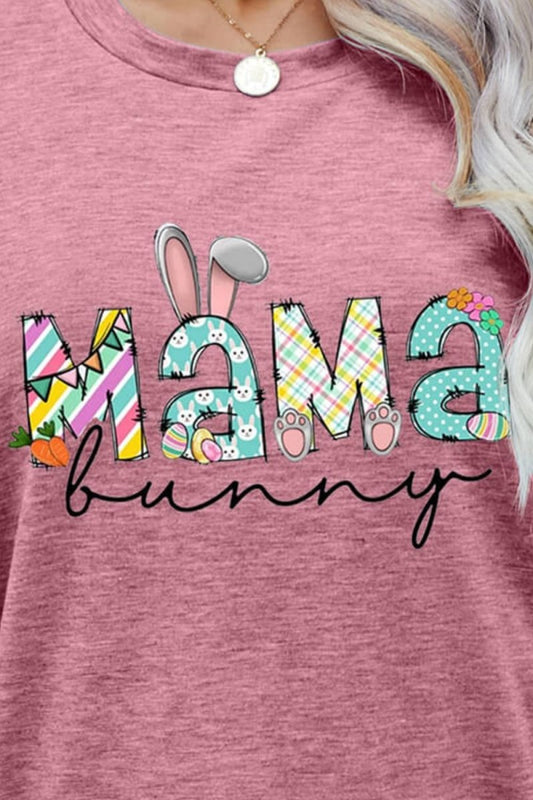 MAMA BUNNY Easter Graphic Tee - Enchanting Top