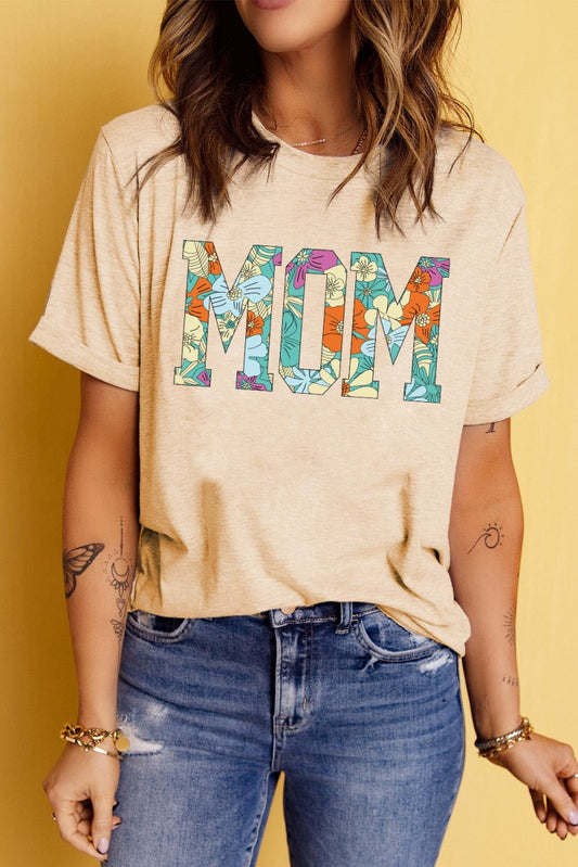 MOM Floral Graphic T-Shirt - Enchanting Top