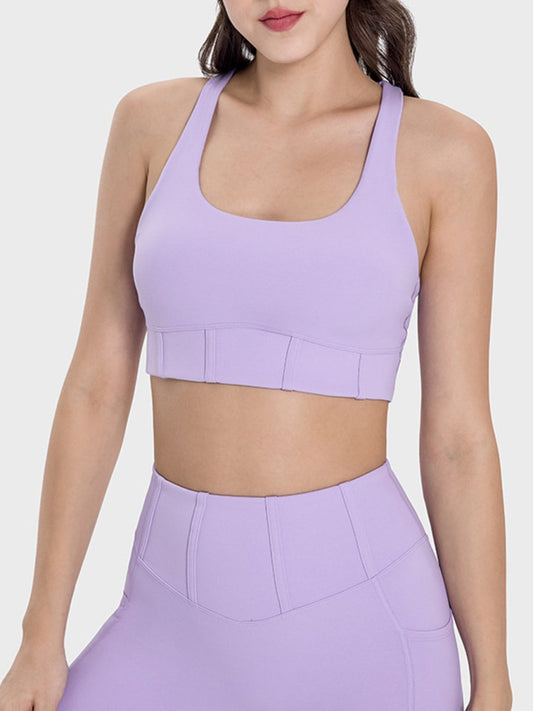 Square Neck Wide Strap Active Tank - Enchanting Top