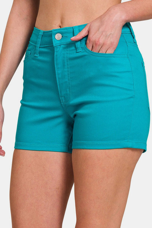 Zenana High Waist Denim Shorts - Enchanting Top